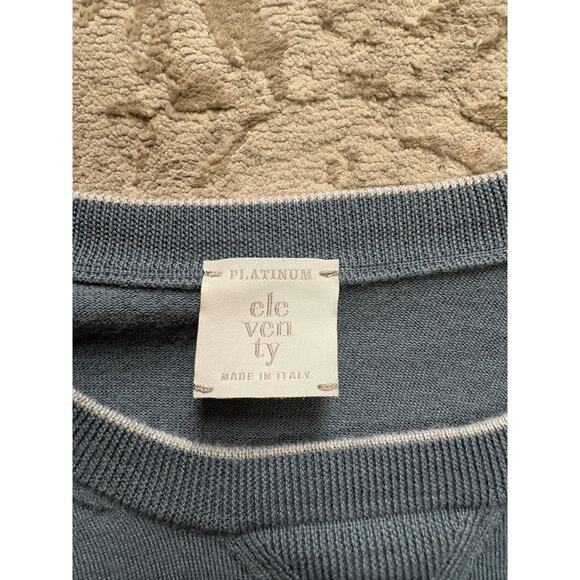 Eleventy Women’s 100% Merino Wool Lightweight Sweater – Blue, Size Large - Picture 7 of 7